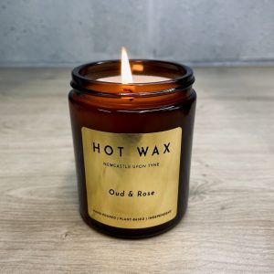 Oud & Rose Scented Soy Wax Candle