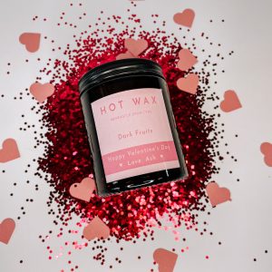 Valentine's Day Personalised Candle - Free Delivery