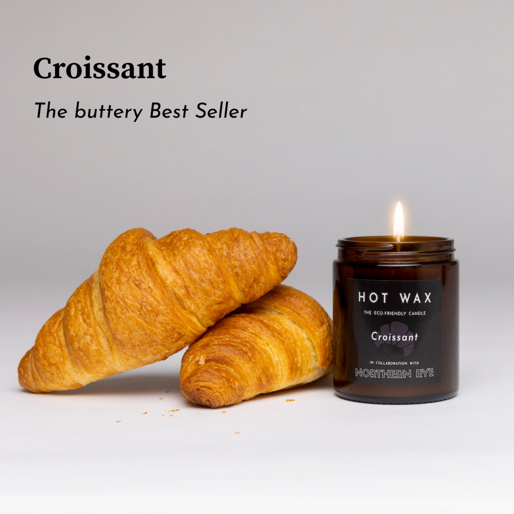 croissant scented candle soy wax
