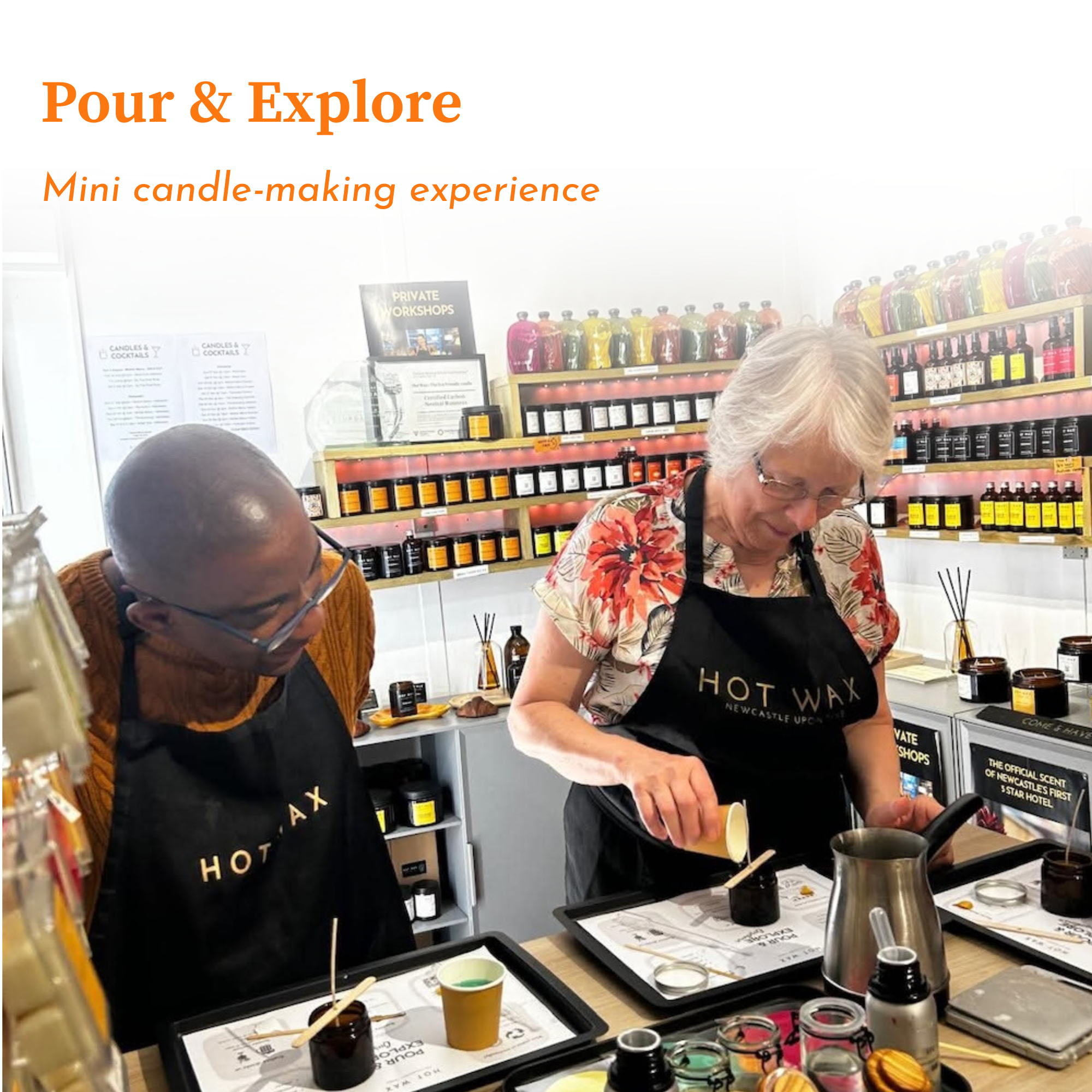 Pour Your Own Candle at Hot Wax Newcastle